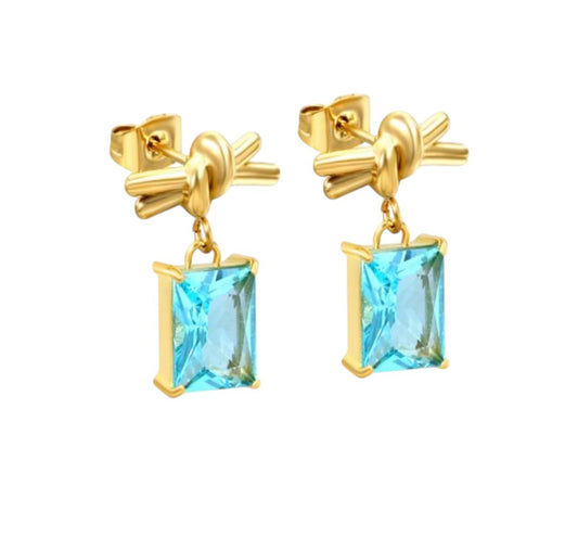 Aurora azul earrings