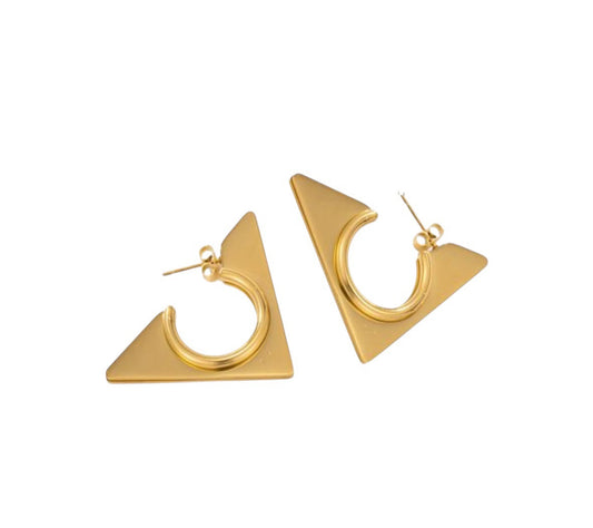 Triangle stup earring