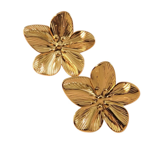 Big flower earring